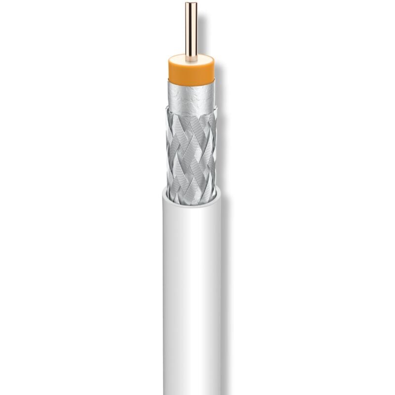 foto del prodotto cavo coassiale sk2020plus in rame tripla schermatura matassa 500mt televes 413912