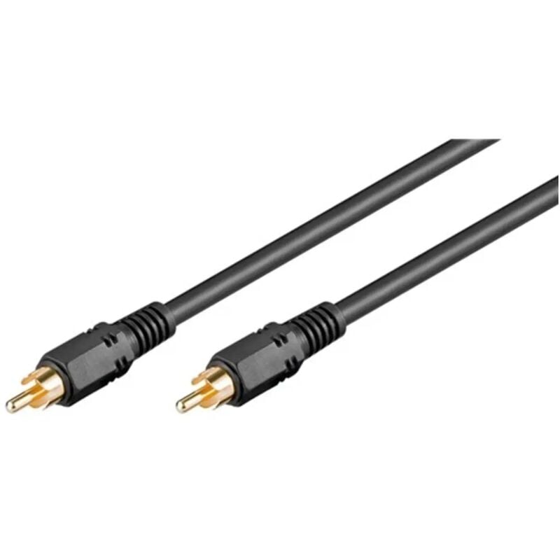 foto del prodotto cavo collegamento audio digitale rca rg59 placcato in oro schermato 15 mt