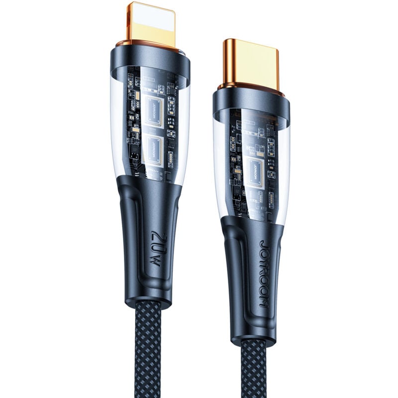 foto del prodotto cavo con interruttore intelligente usb c iphone lightning 1,2 m nero