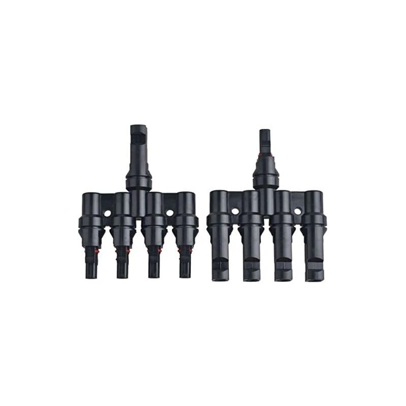 foto del prodotto cavo connettore accoppiatore connettore cavo pannello solare 1 paio 1 maschio a 4 femmine m 4f e 1 femmina a 4 maschi f 4m 