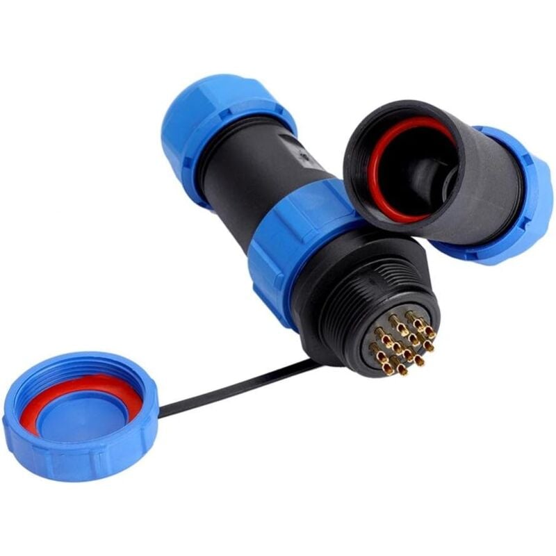 foto del prodotto cavo connettore aeronautico impermeabile, presa connettore aeronautico sp21 ip68 2 3 4 5 7 12 pin 12 pin 