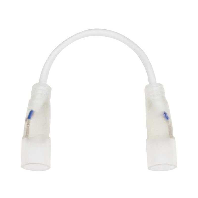 foto del prodotto cavo connettore per striscia led neon flessibile circolare 360 monocolore bianco