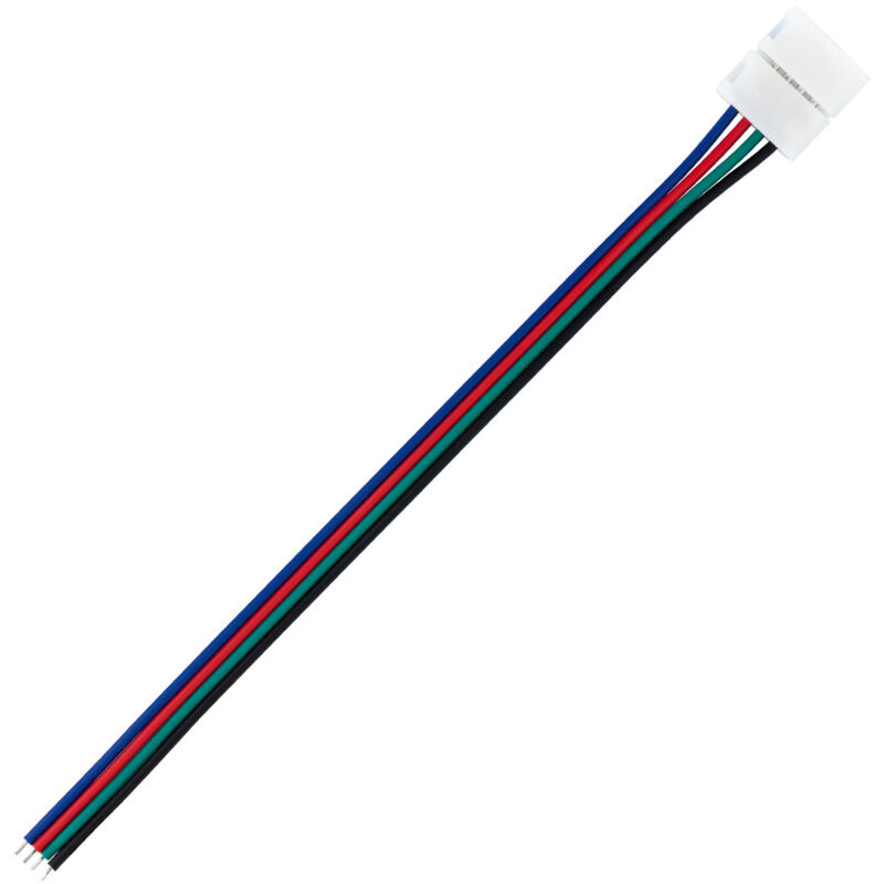 foto del prodotto cavo connettore rapido striscia led 12v rgb 10mm 4 pin
