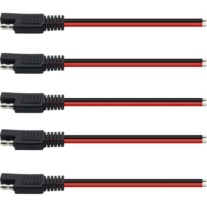 foto del prodotto cavo connettore sae 12v 14awg 15cm sae 2 pin connettore rapido a sgancio rapido cavo di prolunga per auto sae per motociclette, auto, trattori 5