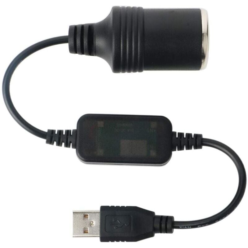 foto del prodotto cavo convertitore accendisigari usb a maschio femmina ymyny 12v, convertitore femmina per auto, presa accendisigari per auto per gps e dog