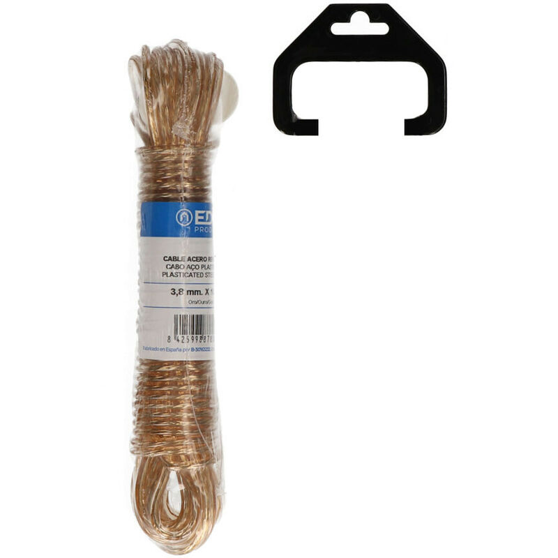 foto del prodotto cavo d acciaio plastificato oro 10 m resistente e versatile edm