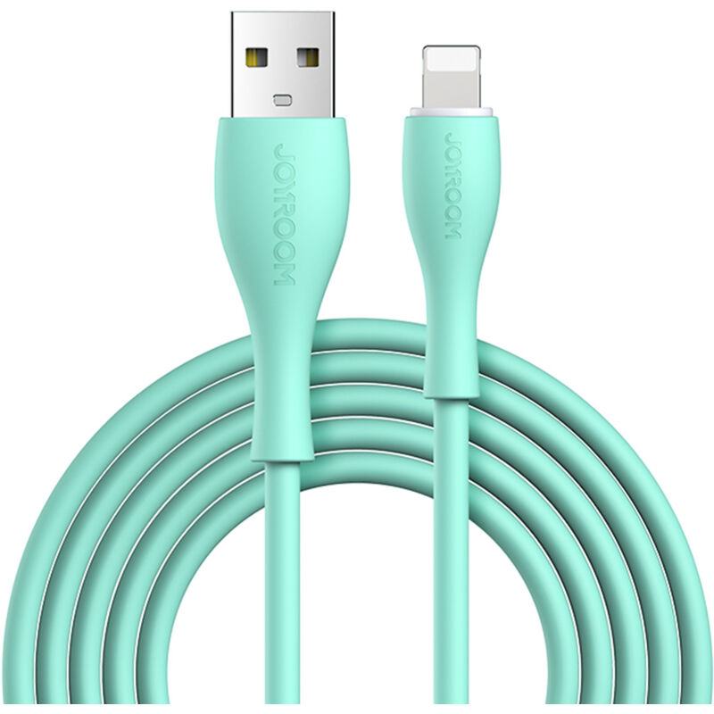 foto del prodotto cavo dati joyroom bowling s 2030m8 usb a lightning 3a 2m verde