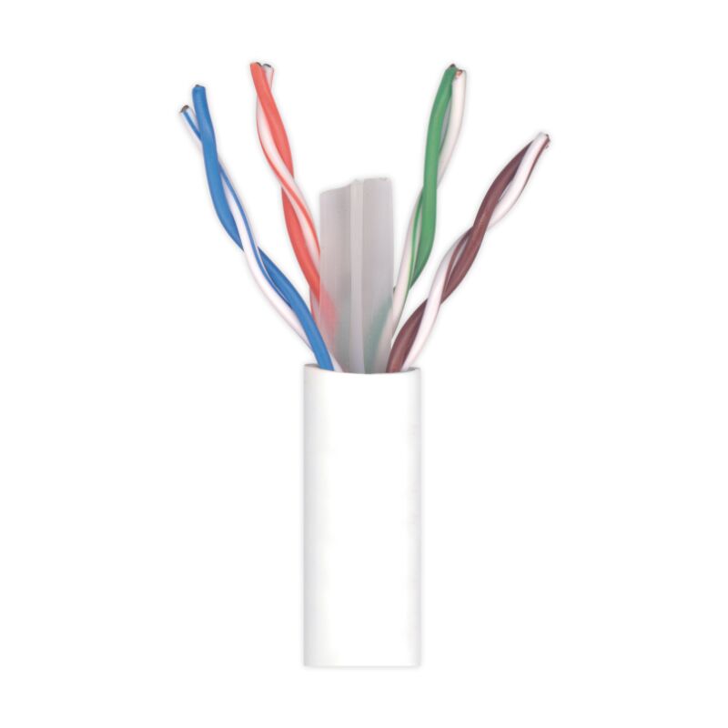 foto del prodotto cavo dati u utp cat 6 televes diametro 6mm venduto al metro bianco 212310