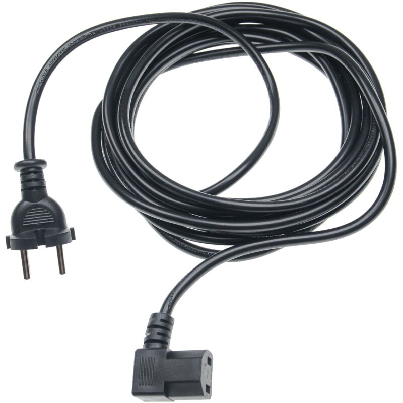 foto del prodotto cavo di alimentazione compatibile con sebo 450 evolution, professional d8 aspirapolvere 5 m vhbw