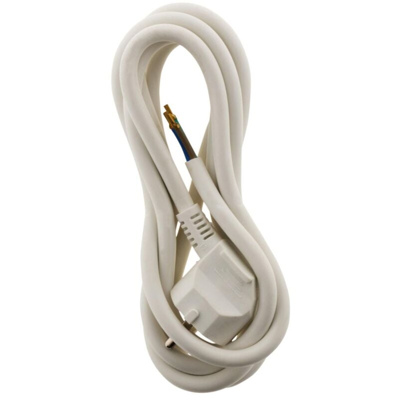 foto del prodotto cavo di alimentazione con spina 16a 3g1,5 2m bianco zenitech zenitech
