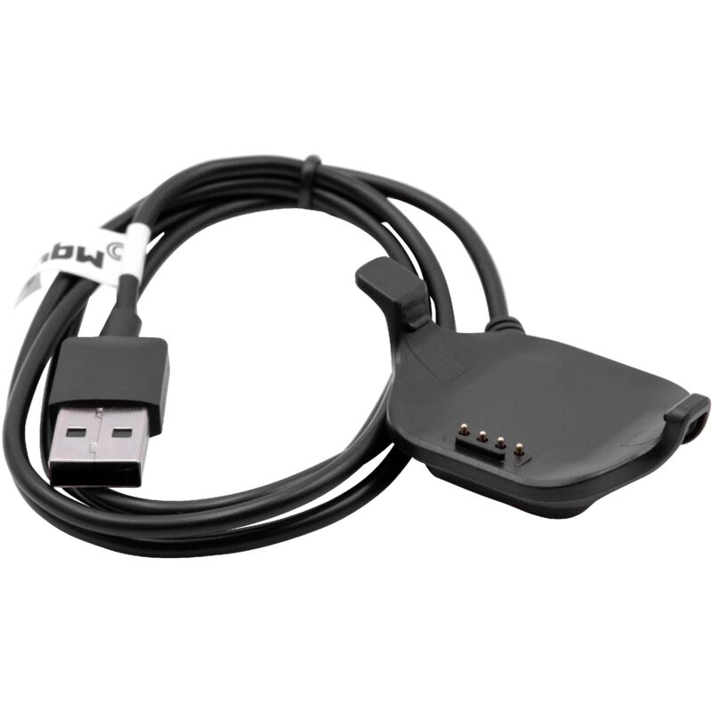 foto del prodotto cavo di alimentazione stazione di ricarica compatibile con garmin forerunner 25 large smartwatch fitness tracker cavo di ricambio cavo dati vhbw