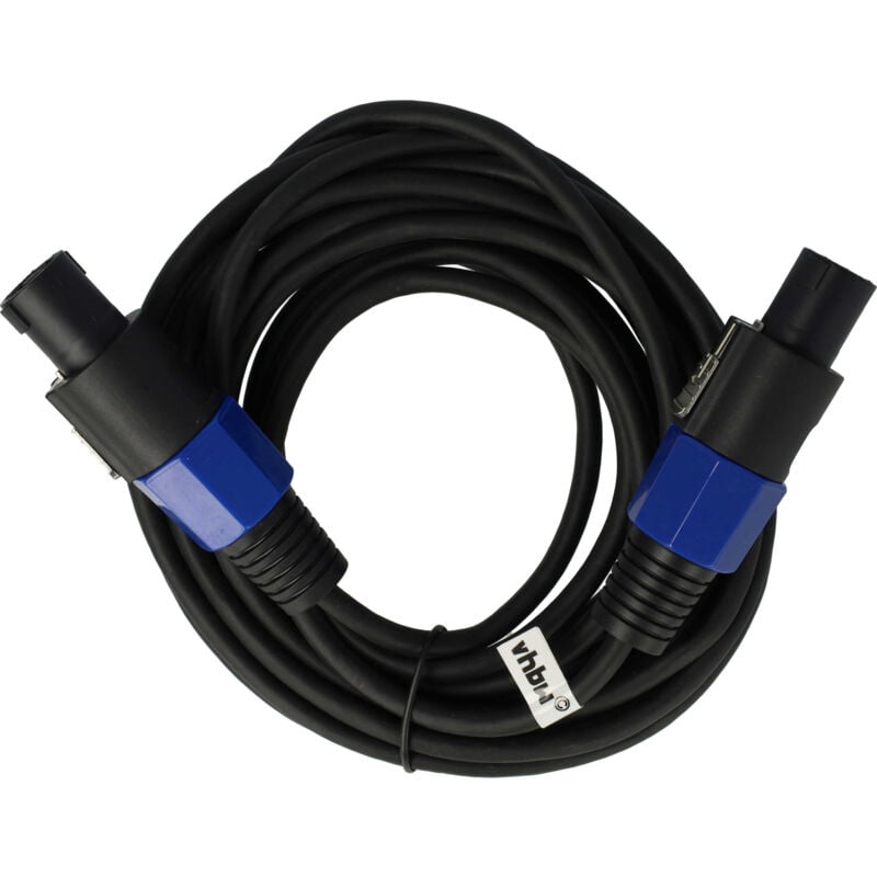 foto del prodotto cavo di connessione pa per tutti i moduli bassi compatibili con speakon connettore cavo audio, 5 m, nero vhbw