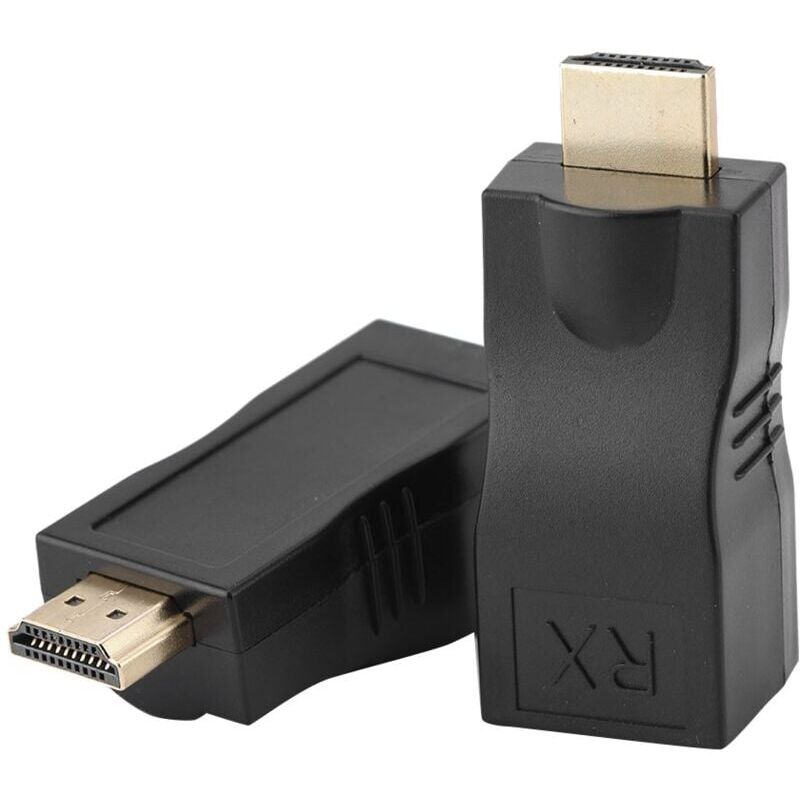 foto del prodotto cavo di estensione di rete rj45 a hdmi 1.4, 30 m su lan ethernet 5e 6 cat. convertitore rj45 hdmi cat 3d 4k supporto per ps3 hdtv hdpc stb