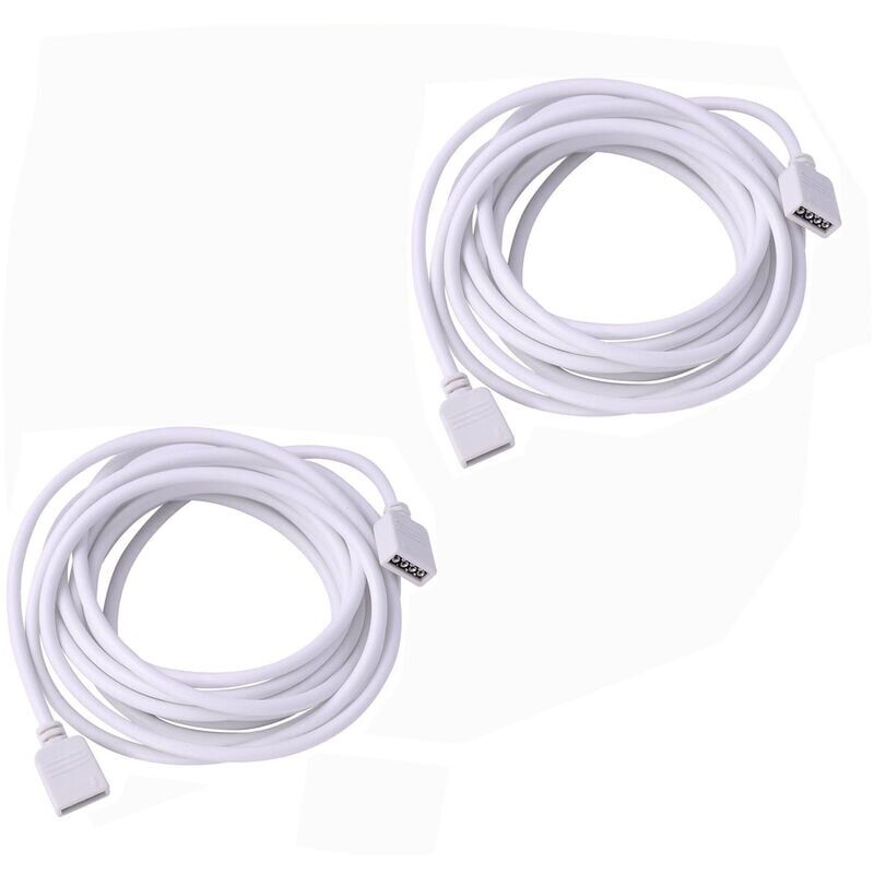 foto del prodotto cavo di prolunga con connettore a 4 pin per strisce led 2m, 2 pezzi 
