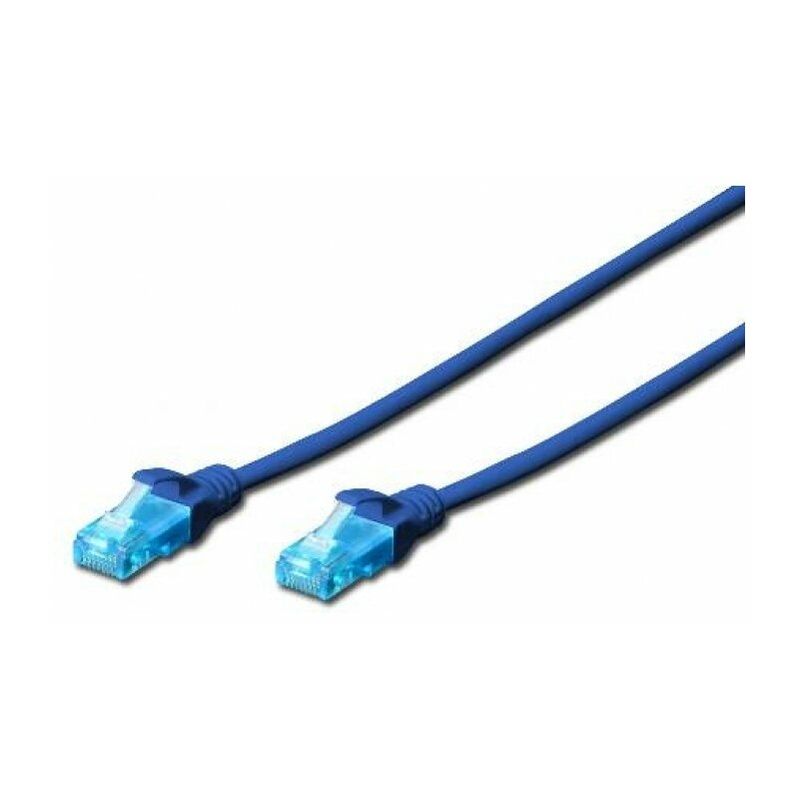 foto del prodotto cavo di rete dritto non schermato cat.5e 2 mt blu