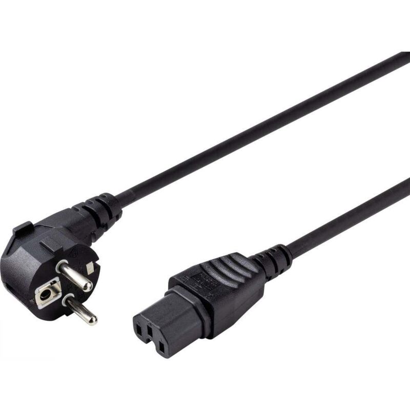 foto del prodotto cavo di rete per iec sygonix sy 5043444 nero 2.00 m