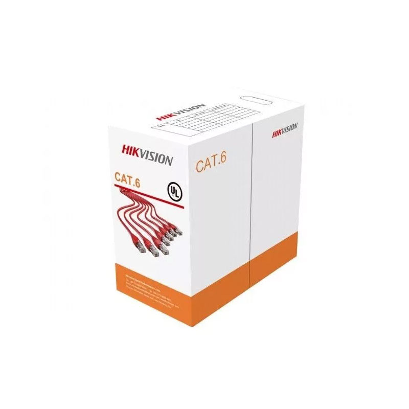 foto del prodotto cavo di rete utp ethernet cat6e 305 metri matassa bobina hikvision