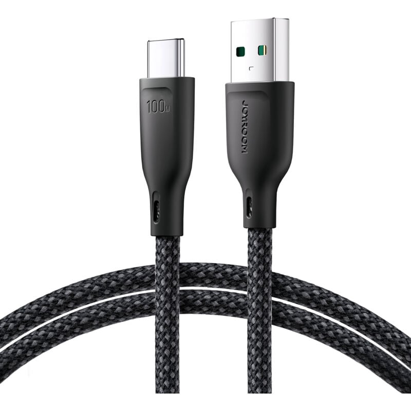 foto del prodotto cavo di trasferimento rapido usb-a - usb-c 100w serie multi-color 1 m nero