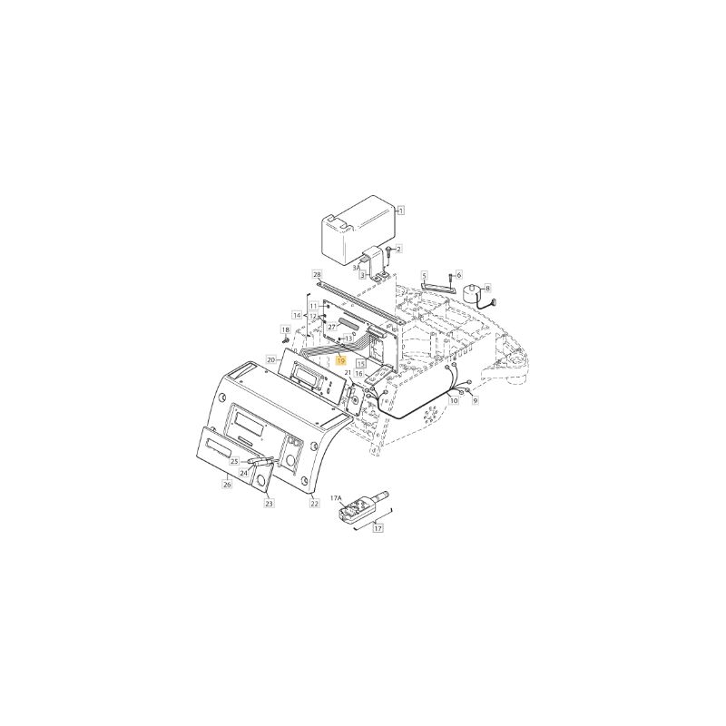 foto del prodotto cavo display scheda robot modelli autoclip520 originale stiga 1126 1236 01