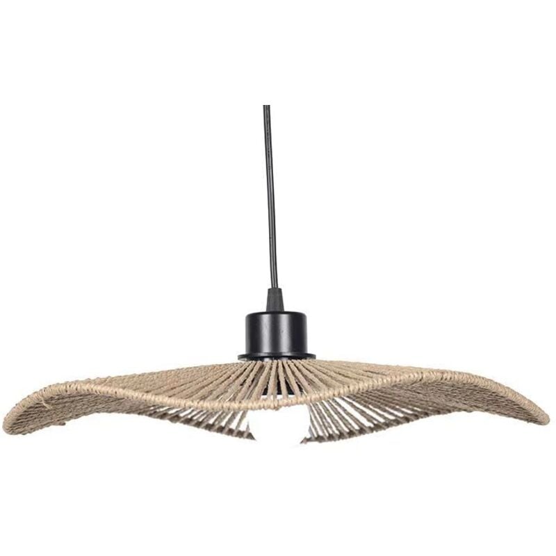 foto del prodotto cavo e interruttore, cavo per lampadario in corda di canapa, cavo per lampada a sospensione vintage con paralume, lampada a sospensione industriale