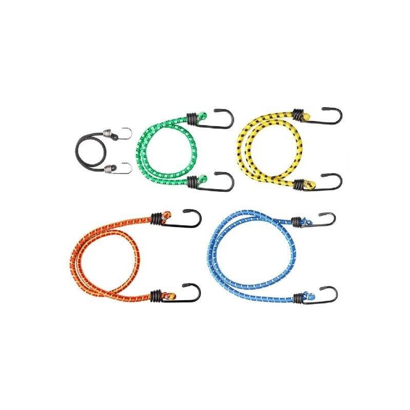 foto del prodotto cavo elastico assortito 8 da 250 a 750 mm. con ganci 10 pz.
