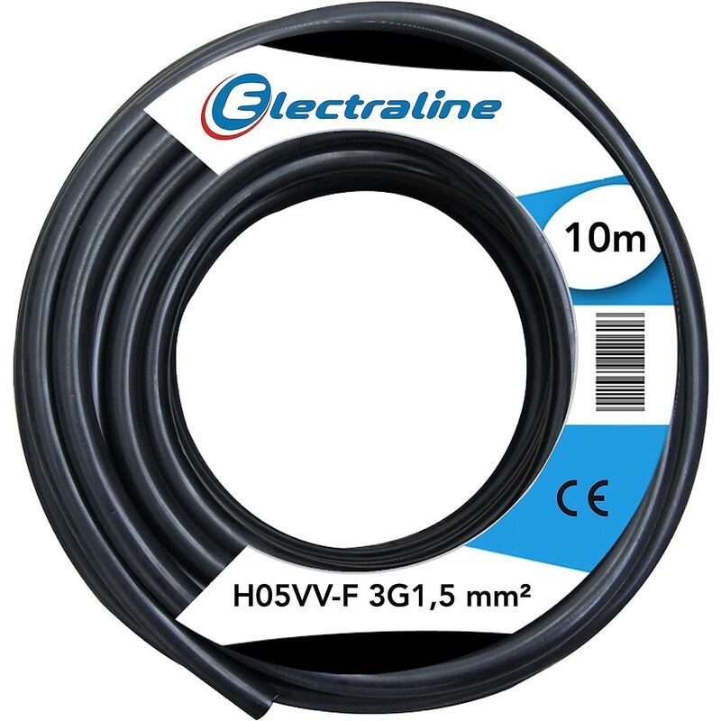 foto del prodotto cavo electraline h05vv f 3gx1,5 colore nero 11761