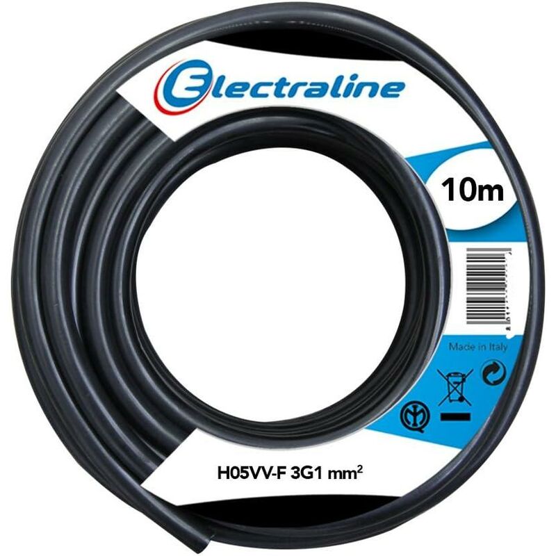 foto del prodotto cavo electraline h05vv f 3gx1 colore nero 11701