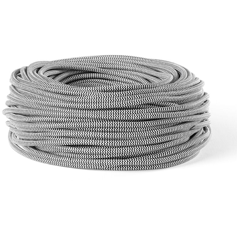 foto del prodotto cavo elettrico 50m bianco e nero