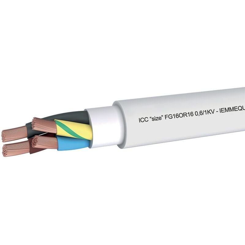 foto del prodotto cavo elettrico fg16or16 4g16mmq con giallo verde 0.6/1kv fg16r4g16