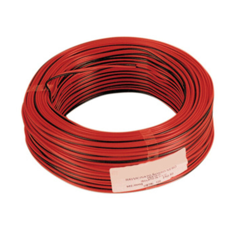 foto del prodotto cavo elettrico hi fi 2x0,50 mm. rosso nero. prezzo al metro.
