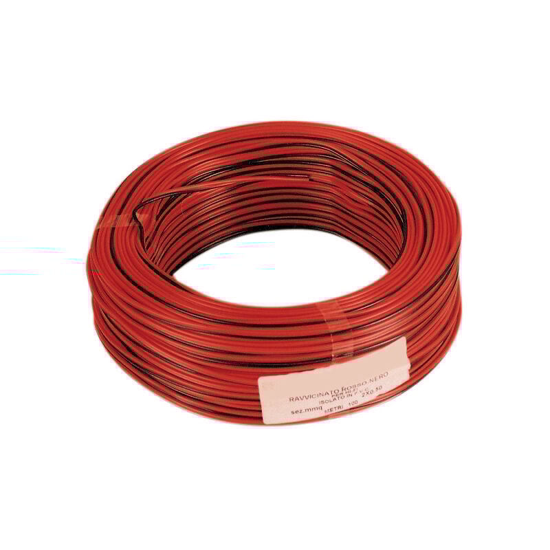 foto del prodotto cavo elettrico hi fi rosso nero 2x0,50