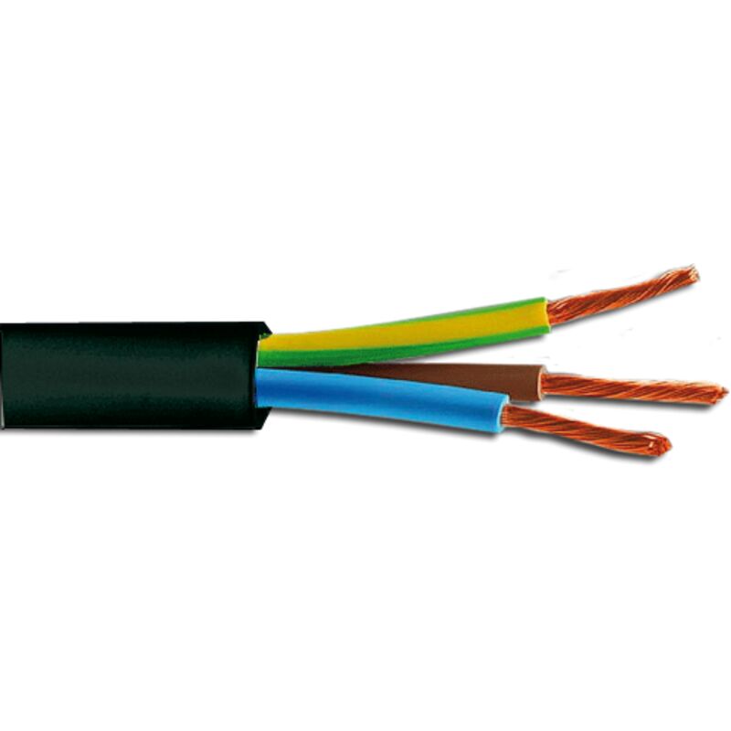 foto del prodotto cavo elettrico ho5 f similgomma 3x0,75 mm nero 100 mt