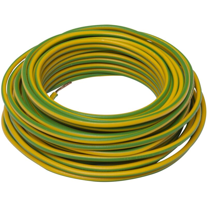 foto del prodotto cavo elettrico ho7v u 1,5 mm2 giallo 10 m