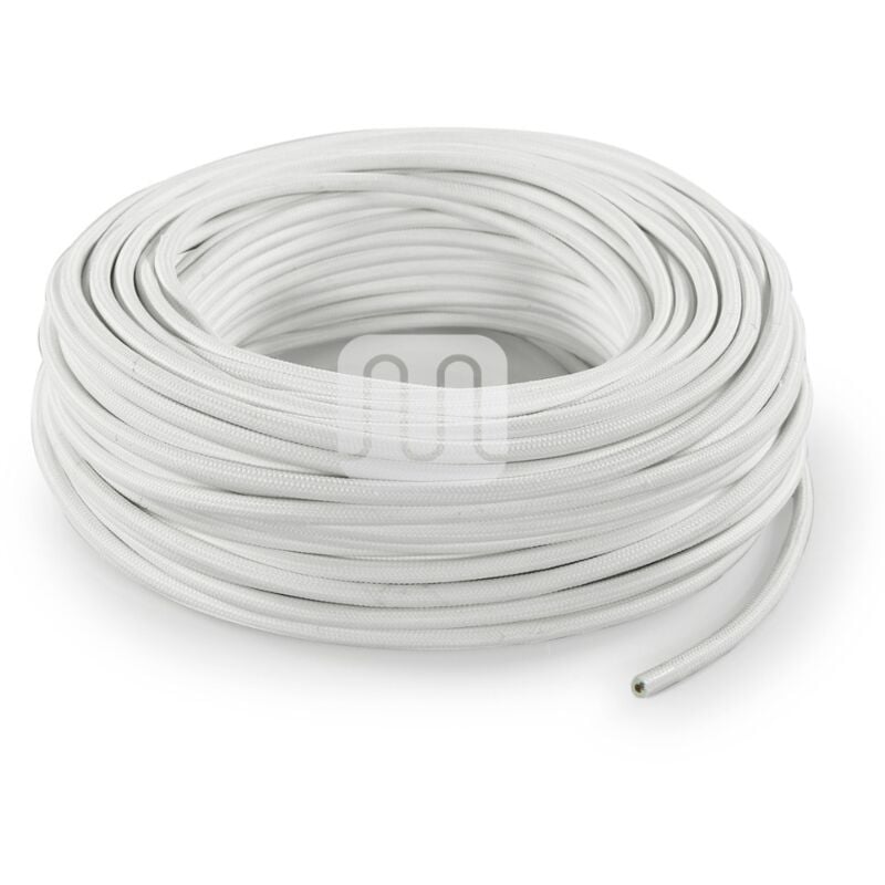 foto del prodotto cavo elettrico tessile tondo bianco to53 3mt merlotti