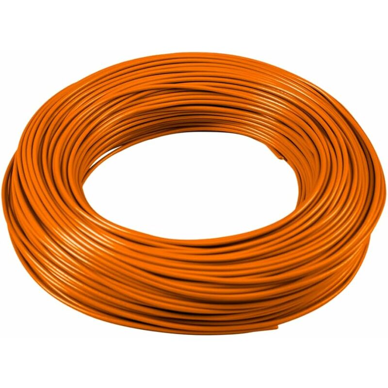 foto del prodotto cavo filo elettrico unipolare fs17 sezione 1,5mmq colore arancione matassa 100m