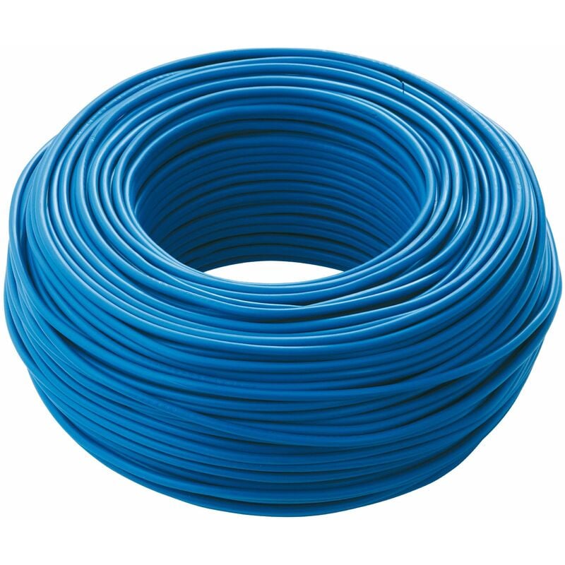 foto del prodotto cavo filo elettrico unipolare fs17 sezione 1,5mmq colore blu matassa 100m