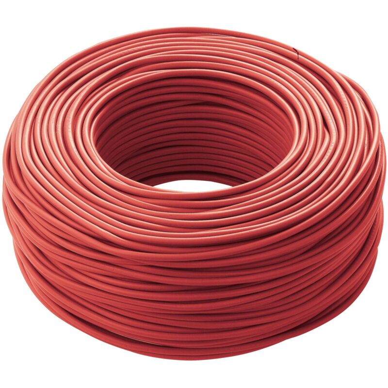 foto del prodotto cavo filo elettrico unipolare fs17 sezione 2,5mmq colore rosso matassa 100m