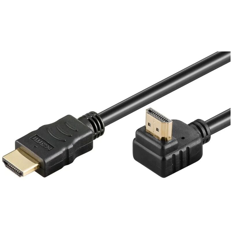 foto del prodotto cavo hdmi 1.4 angolato spina 90 gradi ad alta velocit con ethernet 4k 1,5 mt
