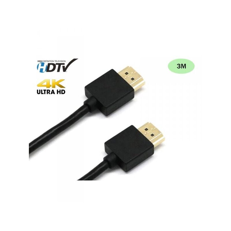 foto del prodotto cavo hdmi 4k professionale 3 metri hdtv alta velocita per videocamera monitor