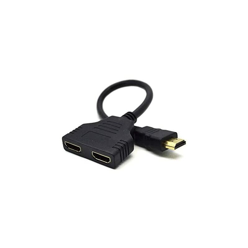 foto del prodotto cavo hdmi doppio 2 x hdmi cavo hdmi nero hdmi dsp 2ph4 04 gembird