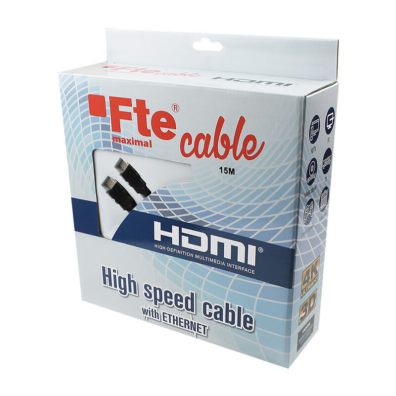 foto del prodotto cavo hdmi fte 10 metri 1.4 hig hdmi1014