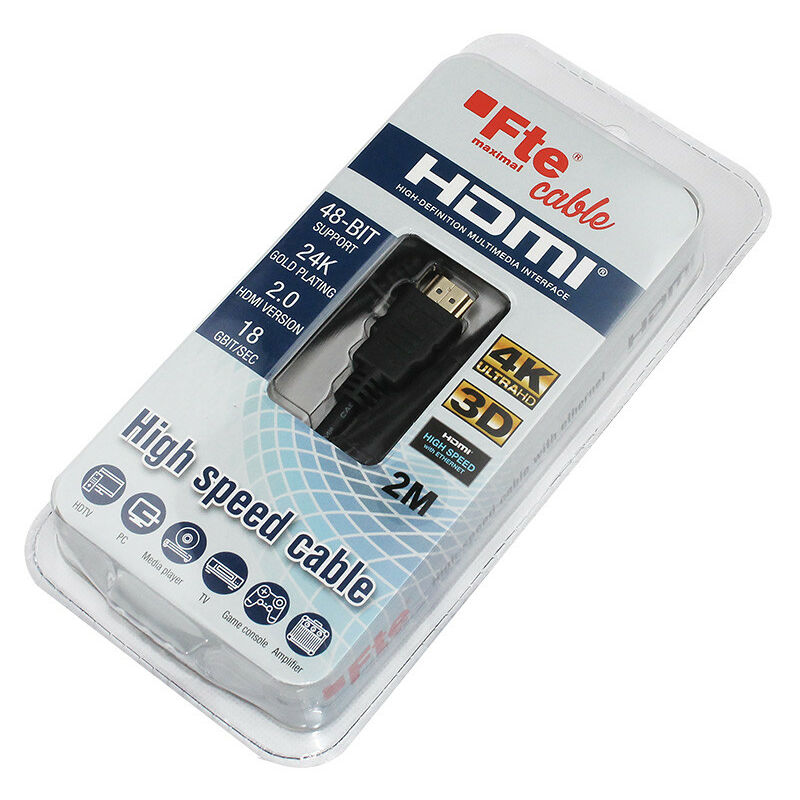 foto del prodotto cavo hdmi fte 3 metri 1.4 hig hdmi314