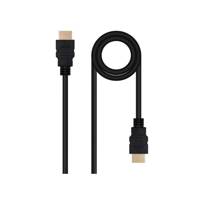 immagine 0 del prodotto cavo hdmi v2.0 4k 60hz 18gbps a m a m, 1 m, nero nanocable