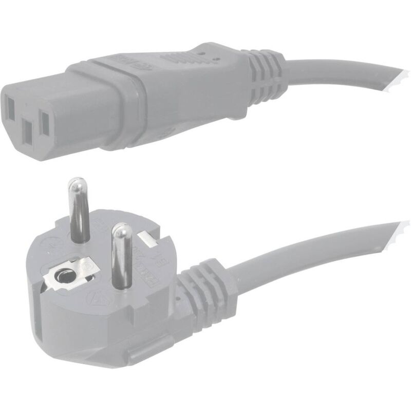 foto del prodotto cavo iec hawa 1008235 grigio 5.00 m
