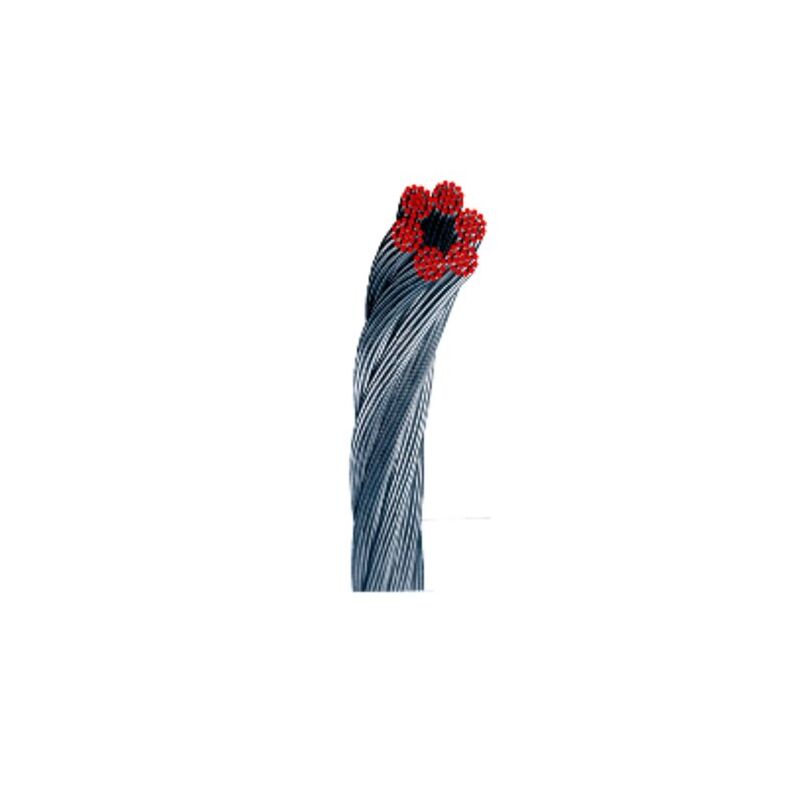 foto del prodotto cavo in acciaio zincato 2 mm 6x7 1 rotolo 5 m
