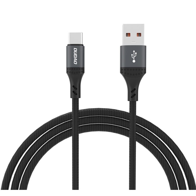foto del prodotto cavo intrecciato dudao l3st usb a usb c 5a 1,2 m nero