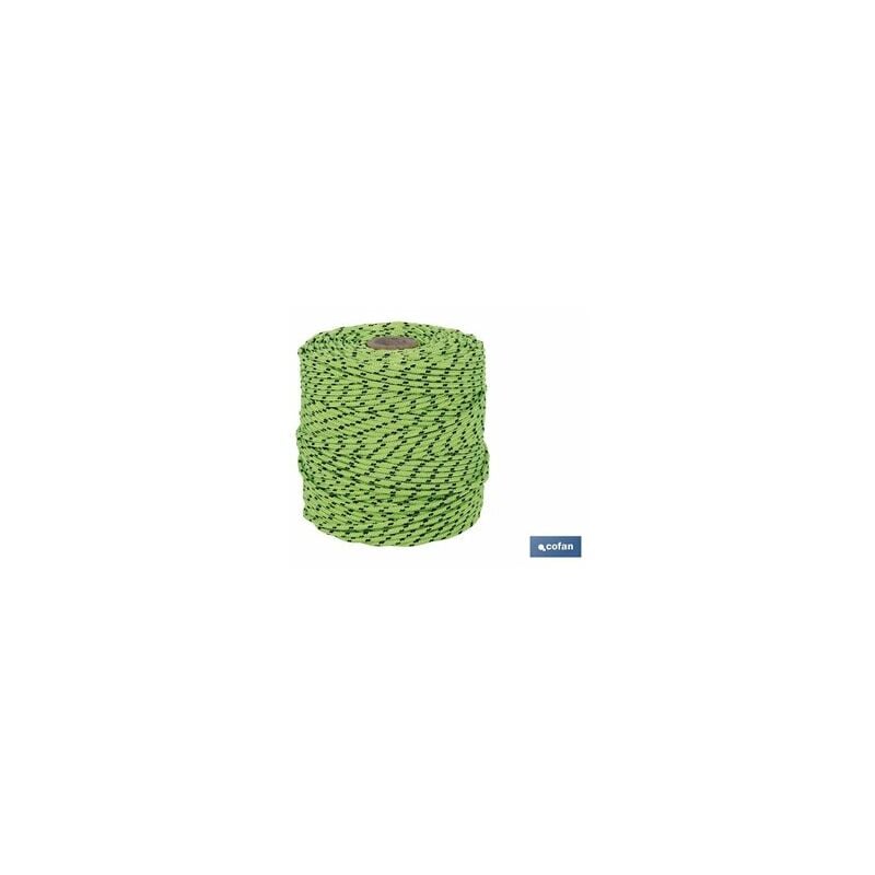 foto del prodotto cavo intrecciato hippie verde nero 3 mm x 25 m