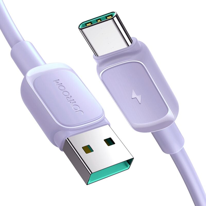 foto del prodotto cavo joyroom multi color series a14 usb a usb c 3a 1,2 m viola