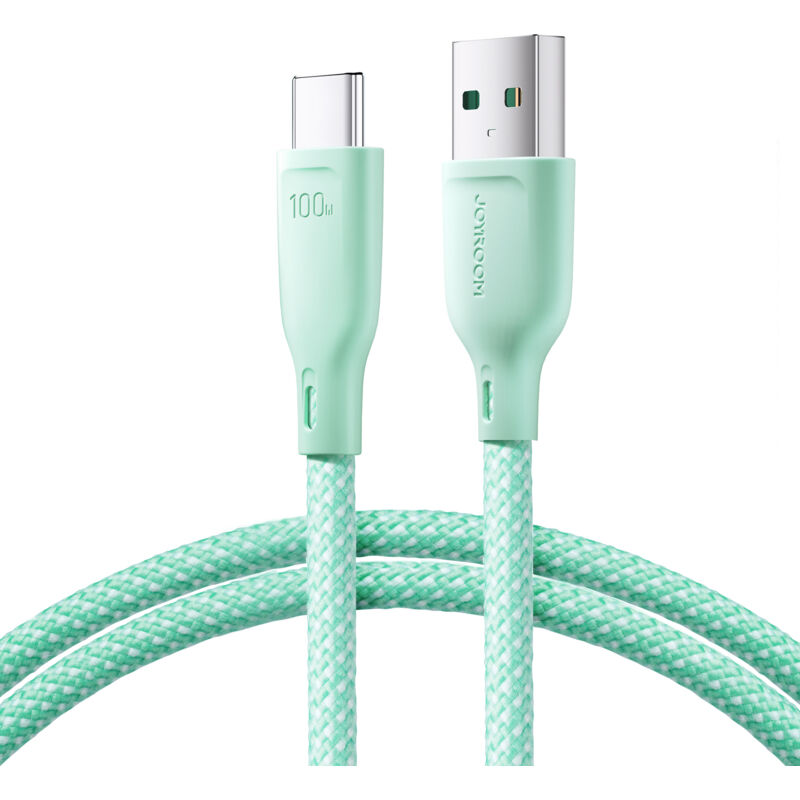 foto del prodotto cavo joyroom multi color series s a34 usb a usb c 100w 1 m verde