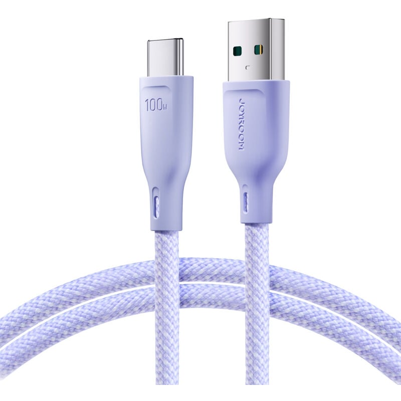 foto del prodotto cavo joyroom multi color series s a34 usb a usb c 100w 1 m viola